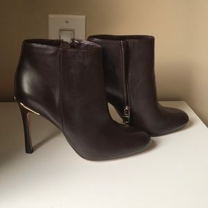 Coach booties 3.5-4 inch heels
